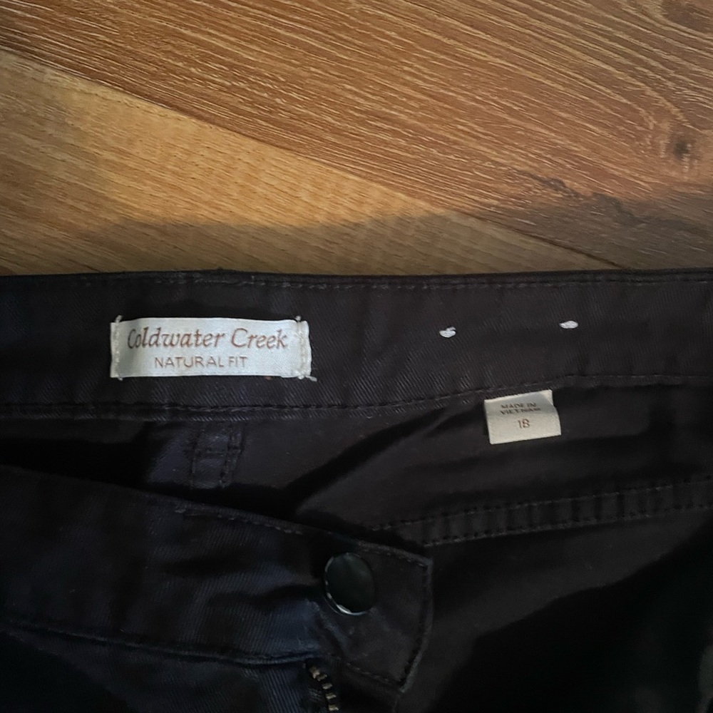 Coldwater Creek Black Natural Fit Pants